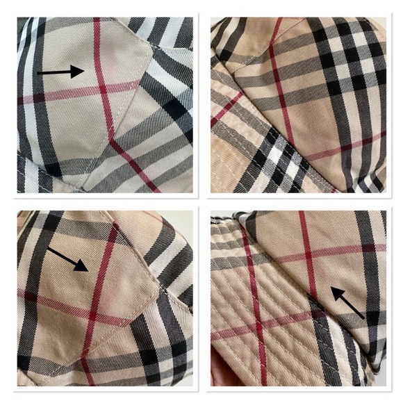 VINTAGE BURBERRY NOVA CHECK REVERSIBLE BUCKET - Picture 5 of 9
